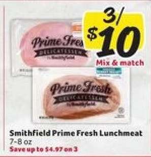 Smithfield Prime Fresh Lunchmeat
