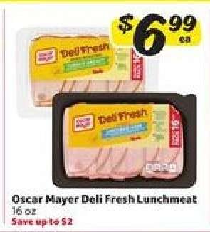 Oscar Mayer Deli Fresh Lunchmeat