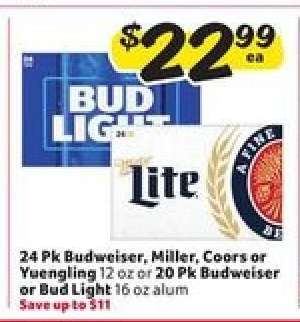 Budweiser, Miller, Coors or Yuengling
