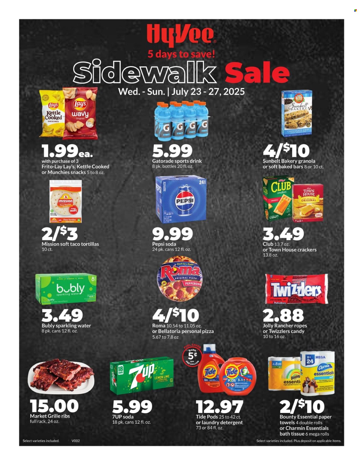 Hy-Vee ad - 07/23/2025 - 07/27/2025. Page 1