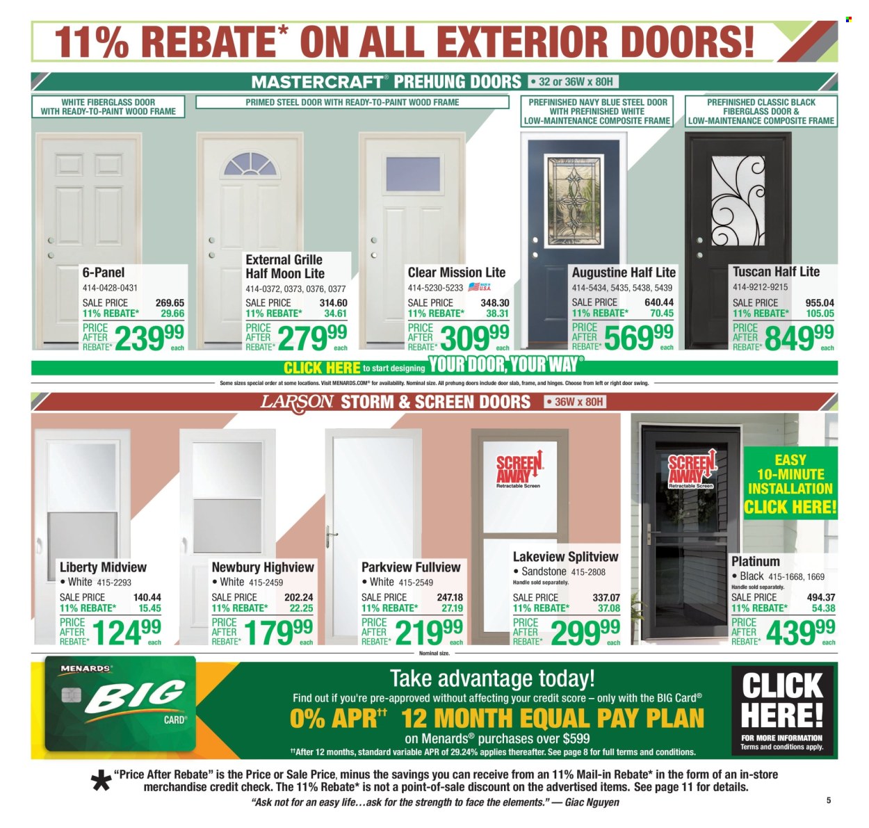 Menards ad - 07/24/2025 - 08/03/2025. Page 9