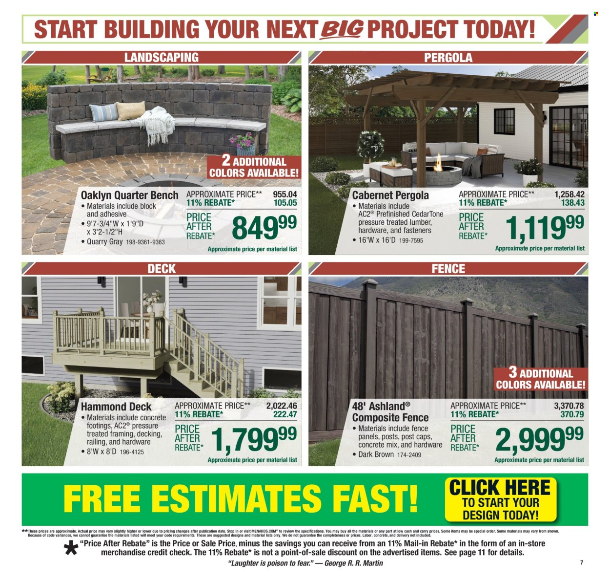Menards ad - 07/24/2025 - 08/03/2025. Page 11
