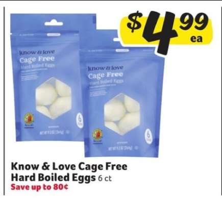 Know & Love Cage Free Hard Boiled Eggs