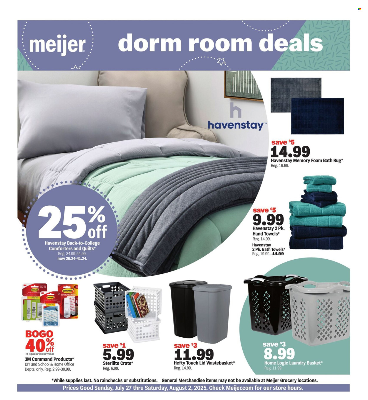 Meijer ad - 07/27/2025 - 08/09/2025. Page 1