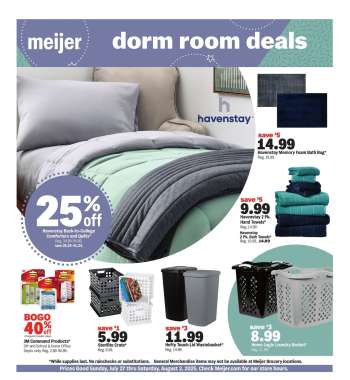 Meijer Flyer - 07/27/2025 - 08/09/2025.