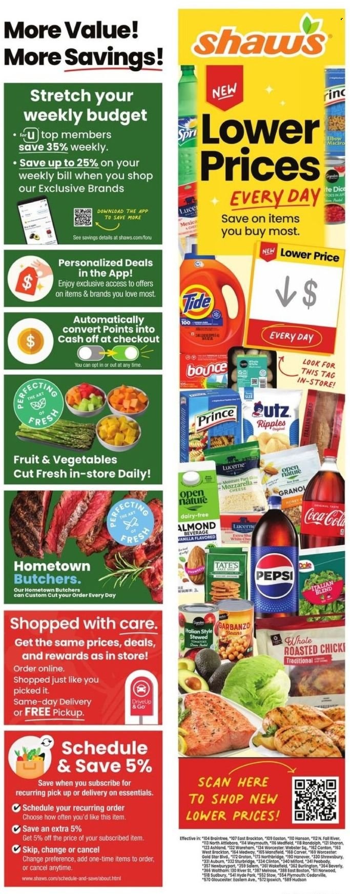 Shaw’s ad - 07/25/2025 - 07/31/2025. Page 1