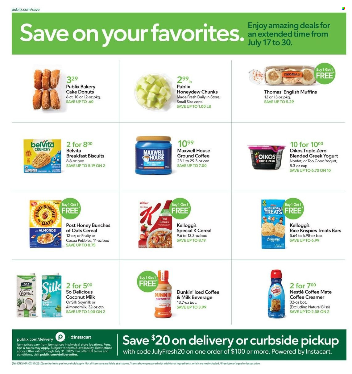 Publix ad - 07/23/2025 - 07/29/2025. Page 17