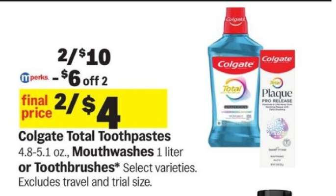 Colgate Total Toothpastes*