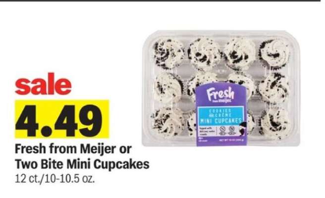 Fresh from Meijer or Two Bite Mini Cupcakes