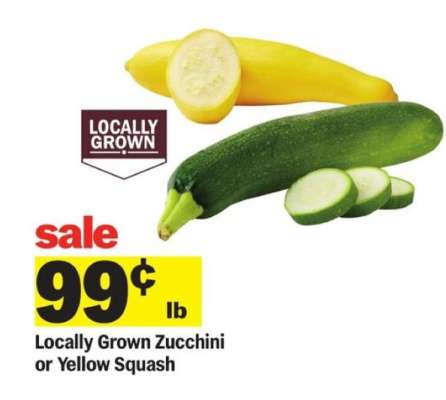 Locally Grown Zucchini or Yellow Squash