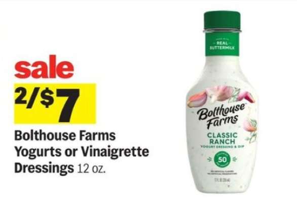 Bolthouse Farms Yogurts or Vinaigrette Dressings