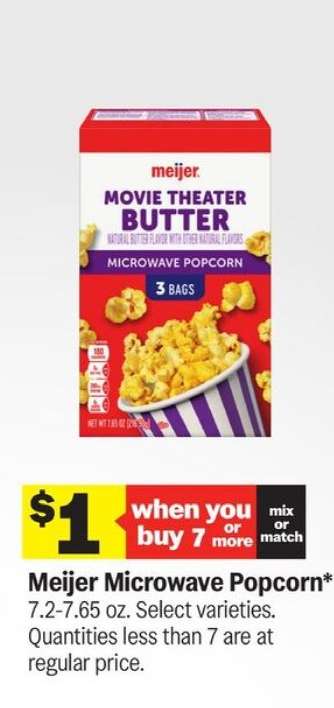 Meijer Microwave Popcorn*
