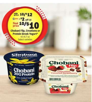 Chobani Flip, Creations or Protein Greek Yogurt*