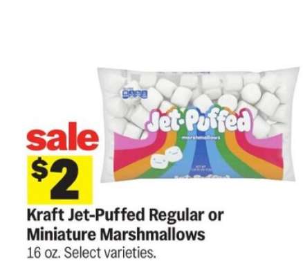Kraft Jet-Puffed Regular or Miniature Marshmallows