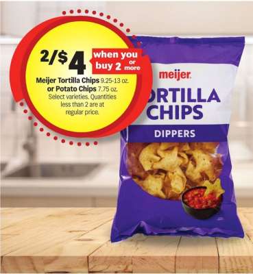 Meijer Tortilla Chips or Potato Chips
