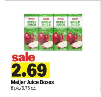 Meijer Juice Boxes