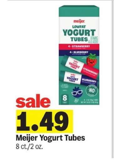 Meijer Yogurt Tubes
