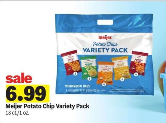 Meijer Potato Chip Variety Pack