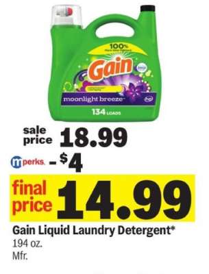 Gain Liquid Laundry Detergent