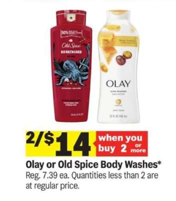 Olay or Old Spice Body Washes*