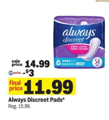 Always Discreet Pads