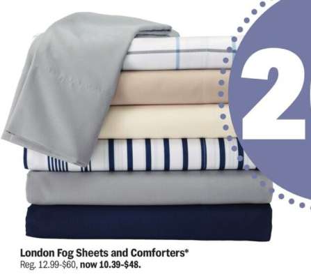 London Fog Sheets and Comforters