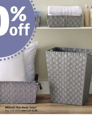 Whitmor Non-Resin Totes