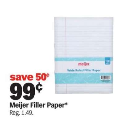 Meijer Filler Paper