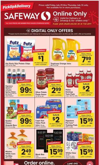 Safeway Flyer - 07/25/2025 - 07/31/2025.