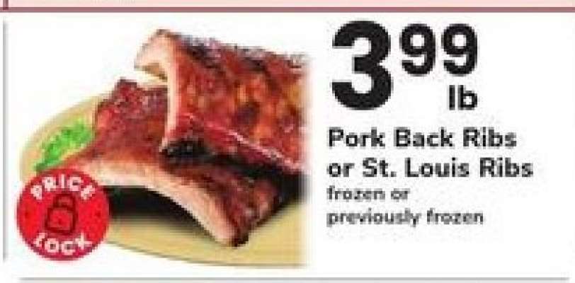 Pork Back Ribs or St Louis Ribs