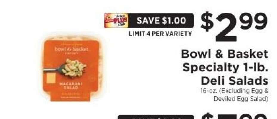 Bowl & Basket Specialty 1-lb. Deli Salads