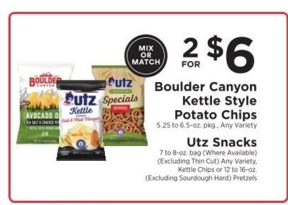 Boulder Canyon Kettle Style Potato Chips & Utz Snacks