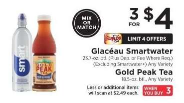 Glacéau Smartwater / Gold Peak Tea