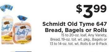 Schmidt Old Tyme 647 Bread, Bagels or Rolls