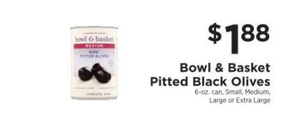 Bowl & Basket Pitted Black Olives
