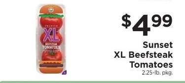 SUNSET XL BEEFSTEAK TOMATOES