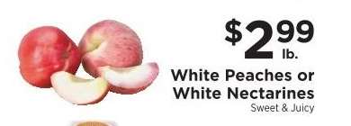 White Peaches or White Nectarines