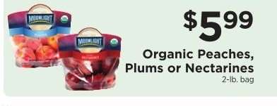 Organic Peaches, Plums or Nectarines