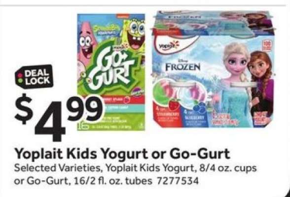 Yoplait Kids Yogurt or Go-Gurt