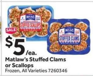 Matlaw's Stuffed Clams or Scallops