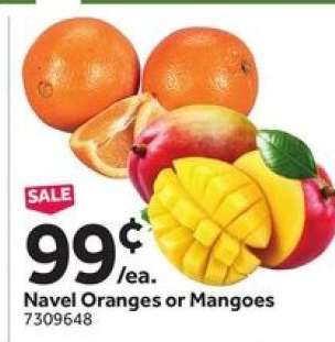 Navel Oranges or Mangoes