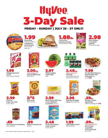 Hy-Vee Flyer - 07/25/2025 - 07/27/2025.