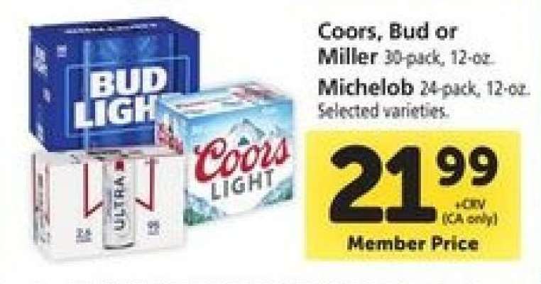 Coors, Bud or Miller