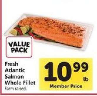 Fresh Atlantic Salmon Whole Fillet
