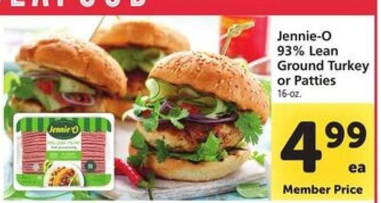 Jennie-O 93% Lean Ground Turkey or Patties