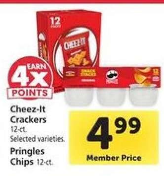 Cheez-It Crackers / Pringles Chips