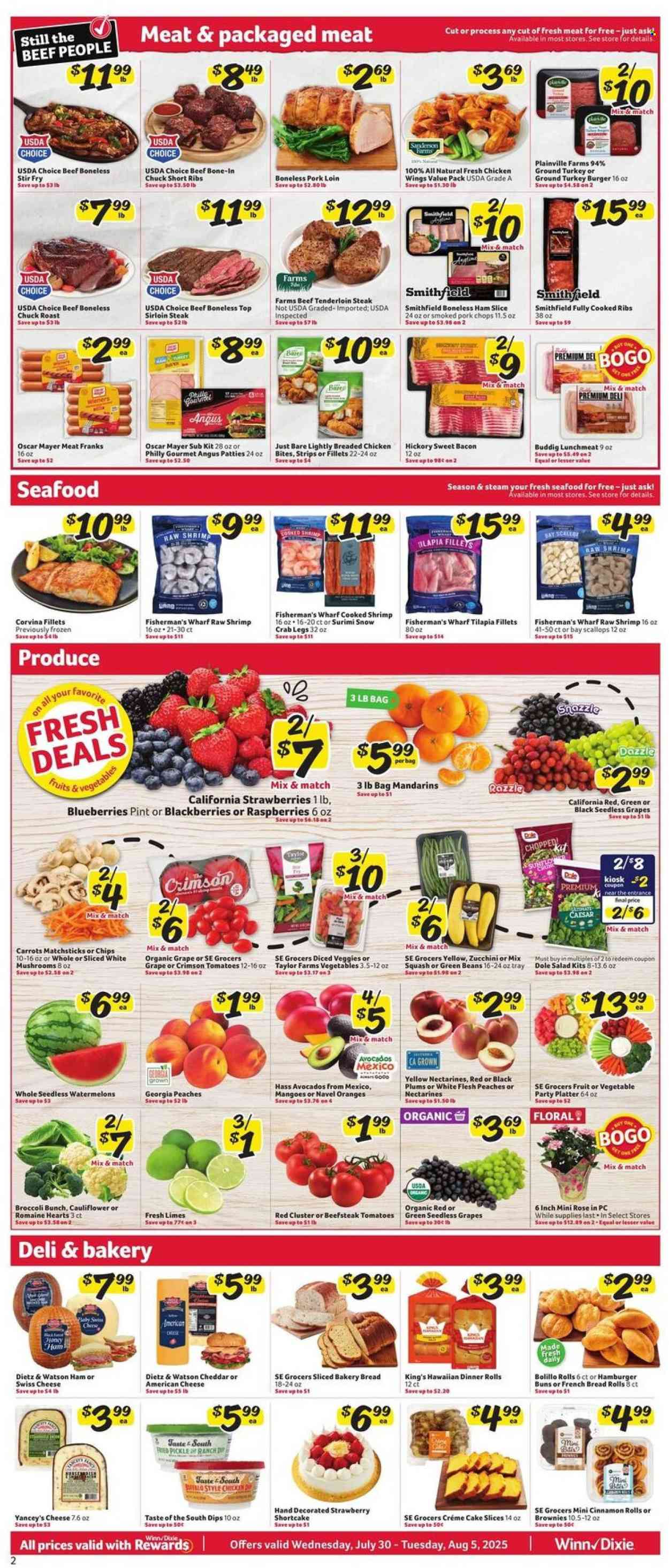 Winn Dixie ad - 07/30/2025 - 08/05/2025. Page 2
