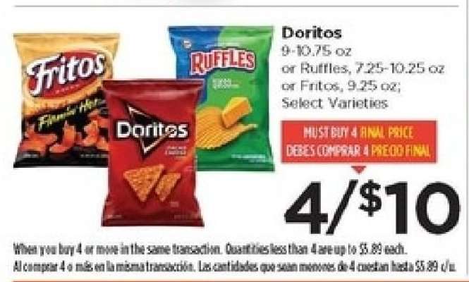 Doritos, Ruffles or Fritos
