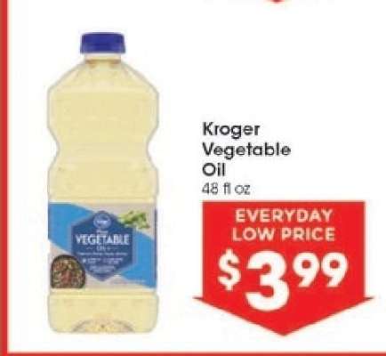 Kroger Vegetable Oil