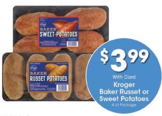 Kroger Baker Russet or Sweet Potatoes